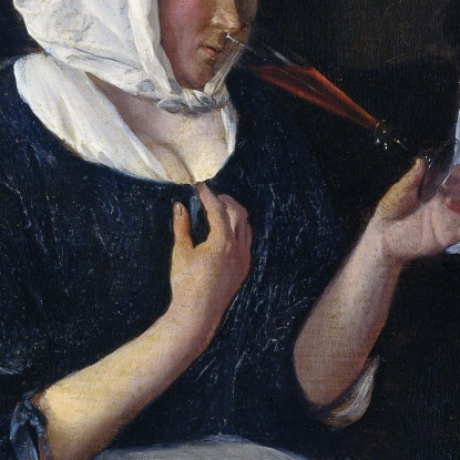 Una Coppia Che Beve Jan Steen jsn1 quadro stampato su tela