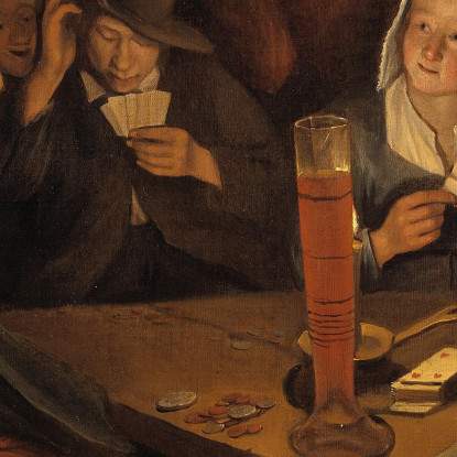 Asso Di Cuori Jan Steen jsn13 quadro stampato su tela