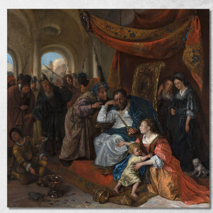 Mosè E La Corona Del Faraone Jan Steen jsn39 quadro stampato su tela