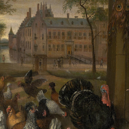 Ritratto Di Jacoba Maria Van Wassenaer (1654-1683) Noto Come 'Il Pollaio' Jan Steen jsn44 quadro stampato su tela