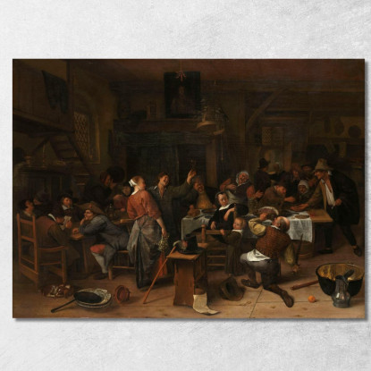 Giorno Del Principe Jan Steen jsn45 quadro stampato su tela