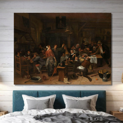 Giorno Del Principe Jan Steen jsn45 quadro stampato su tela