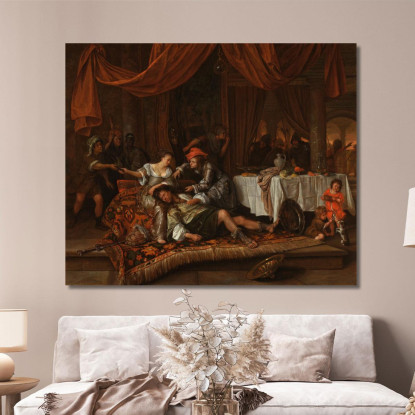 Sansone E Dalila Jan Steen jsn47 quadro stampato su tela