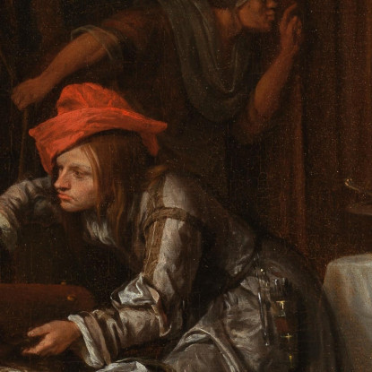 Sansone E Dalila Jan Steen jsn47 quadro stampato su tela