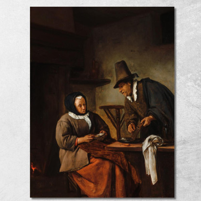 I Produttori Di Culla Jan Steen jsn54 quadro stampato su tela