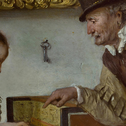 La Lezione Di Clavicembalo Jan Steen jsn67 quadro stampato su tela