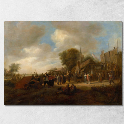 Fiera Del Villaggio Jan Steen jsn83 quadro stampato su tela