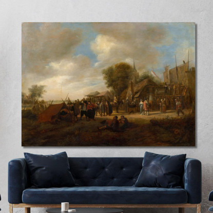 Fiera Del Villaggio Jan Steen jsn83 quadro stampato su tela