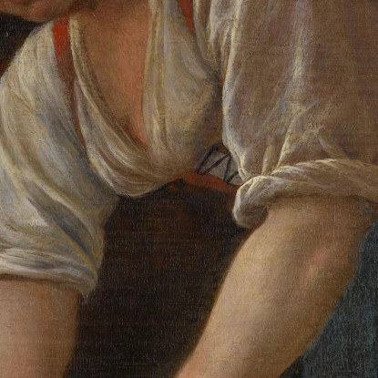 Donna Che Lucida Stoviglie Jan Steen jsn88 quadro stampato su tela