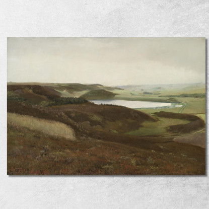 Un Paesaggio Vicino A Bryrup Jutland Laurits Andersen Ring lar1 quadro stampato su tela