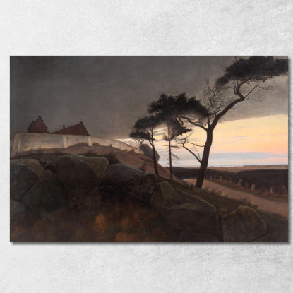 Dopo Il Tramonto Laurits Andersen Ring lar5 quadro stampato su tela