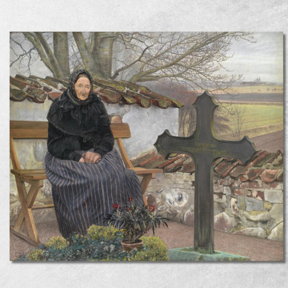 Cimitero A Fløng Laurits Andersen Ring lar7 quadro stampato su tela