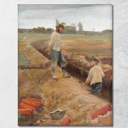 Scavatori Di Fossi Laurits Andersen Ring lar8 quadro stampato su tela