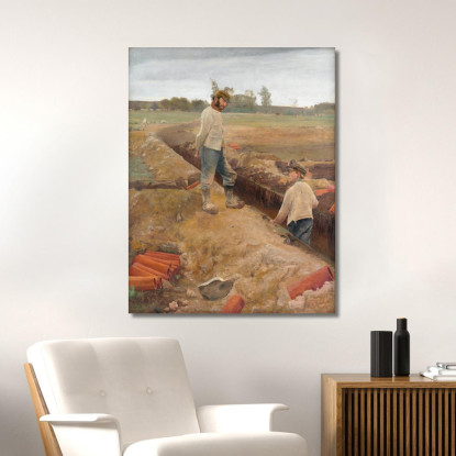 Scavatori Di Fossi Laurits Andersen Ring lar8 quadro stampato su tela