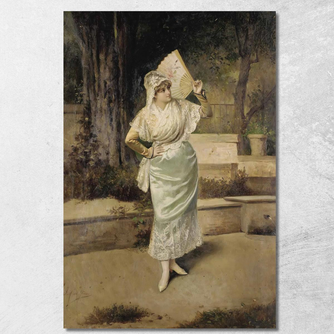 Una Buona Lettura Victor Gabriel Gilbert vgg2 quadro stampato su tela
