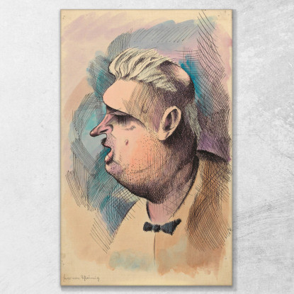 Il Signor Von Slimy Karl Wiener kwn235 quadro stampato su tela