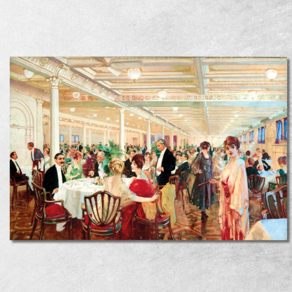 Una Serata Victor Gabriel Gilbert vgg4 quadro stampato su tela