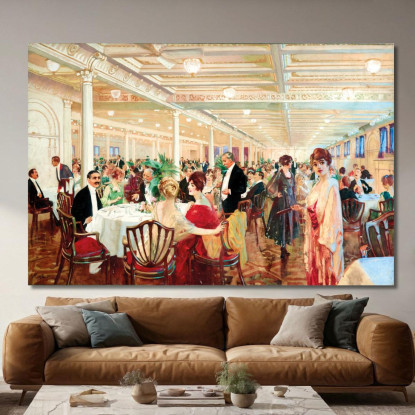 Una Serata Victor Gabriel Gilbert vgg4 quadro stampato su tela