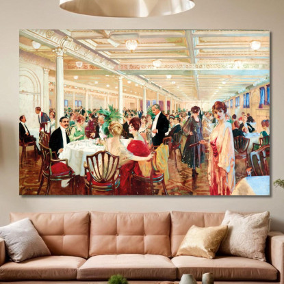 Una Serata Victor Gabriel Gilbert vgg4 quadro stampato su tela