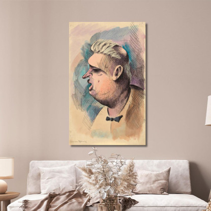 Il Signor Von Slimy Karl Wiener kwn235 quadro stampato su tela