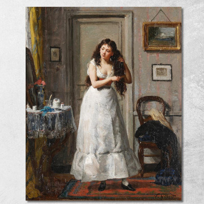 Alla Toeletta Victor Gabriel Gilbert vgg6 quadro stampato su tela