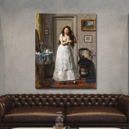 Alla Toeletta Victor Gabriel Gilbert vgg6 quadro stampato su tela