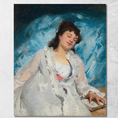 Dolce Riposo Victor Gabriel Gilbert vgg9 quadro stampato su tela