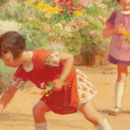 Raccolta Di Fiori Victor Gabriel Gilbert vgg11 quadro stampato su tela