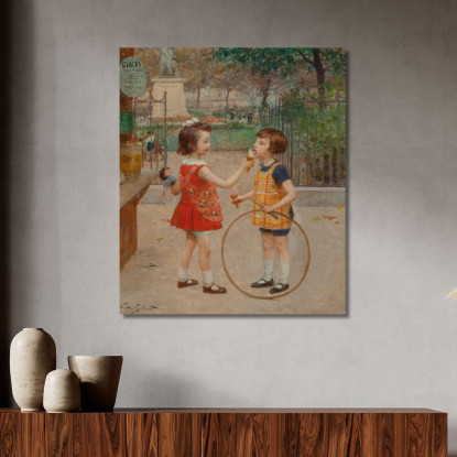 Gelati Del Giorno Victor Gabriel Gilbert vgg12 quadro stampato su tela