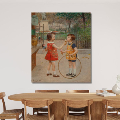 Gelati Del Giorno Victor Gabriel Gilbert vgg12 quadro stampato su tela