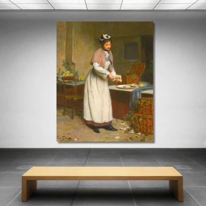 La Venditrice Di Ostriche Victor Gabriel Gilbert vgg16 quadro stampato su tela