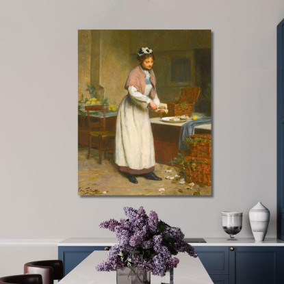 La Venditrice Di Ostriche Victor Gabriel Gilbert vgg16 quadro stampato su tela