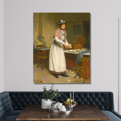 La Venditrice Di Ostriche Victor Gabriel Gilbert vgg16 quadro stampato su tela