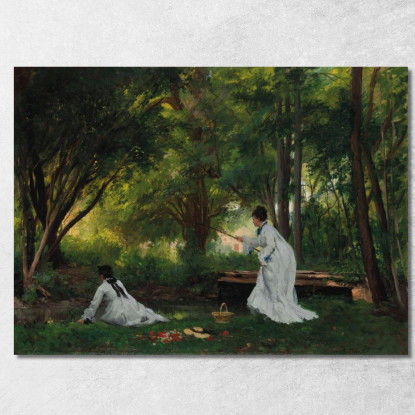 La Pesca Victor Gabriel Gilbert vgg18 quadro stampato su tela