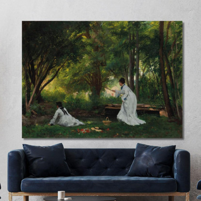 La Pesca Victor Gabriel Gilbert vgg18 quadro stampato su tela