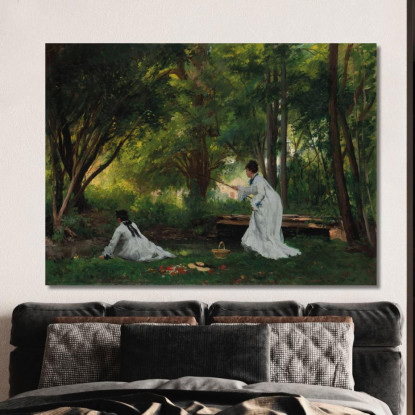 La Pesca Victor Gabriel Gilbert vgg18 quadro stampato su tela