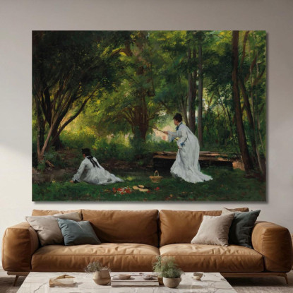 La Pesca Victor Gabriel Gilbert vgg18 quadro stampato su tela