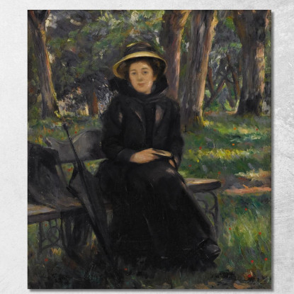 Il Grande Riposo Domenicale Mrs. Victor Gilbert Victor Gabriel Gilbert vgg20 quadro stampato su tela