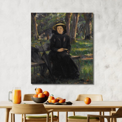 Il Grande Riposo Domenicale Mrs. Victor Gilbert Victor Gabriel Gilbert vgg20 quadro stampato su tela