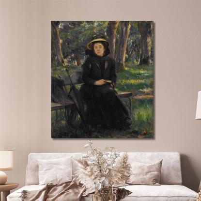 Il Grande Riposo Domenicale Mrs. Victor Gilbert Victor Gabriel Gilbert vgg20 quadro stampato su tela