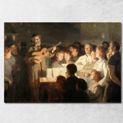 Il Venditore Di Canzoni Victor Gabriel Gilbert vgg21 quadro stampato su tela