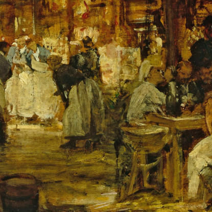 Il Mercato Della Madeleine Victor Gabriel Gilbert vgg22 quadro stampato su tela