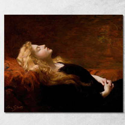 Il Riposo Victor Gabriel Gilbert vgg25 quadro stampato su tela