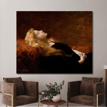 Il Riposo Victor Gabriel Gilbert vgg25 quadro stampato su tela