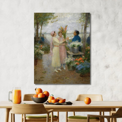 I Gladioli Victor Gabriel Gilbert vgg26 quadro stampato su tela