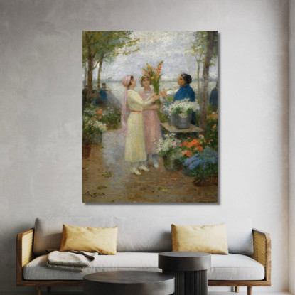 I Gladioli Victor Gabriel Gilbert vgg26 quadro stampato su tela