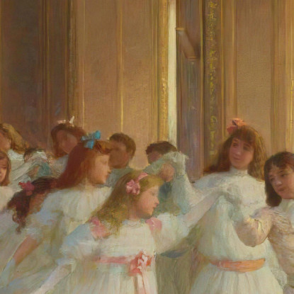 Il Saggio Di Danza Dei Bambini Al Casinò Di Dieppe Victor Gabriel Gilbert vgg33 quadro stampato su tela