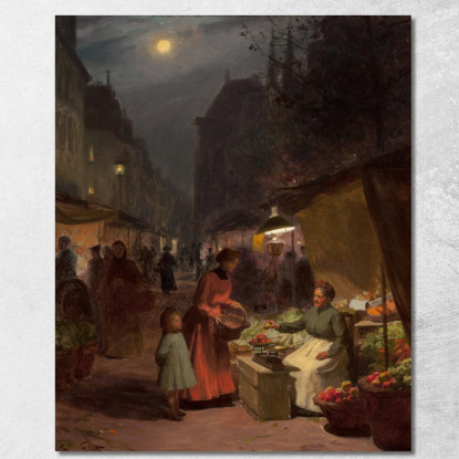 La Fruttivendola Victor Gabriel Gilbert vgg37 quadro stampato su tela