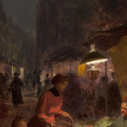 La Fruttivendola Victor Gabriel Gilbert vgg37 quadro stampato su tela