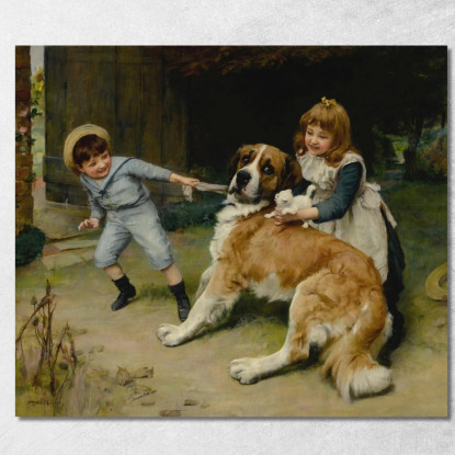 Amico O Nemico Arthur John Elsley aje6 quadro stampato su tela
